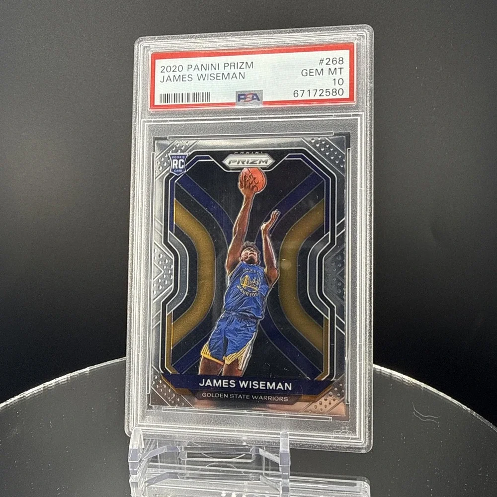 Panini Prizm 2020-21 James Wiseman Warriors #268 Rookie Base PSA 10